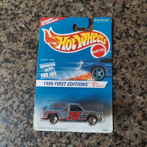 1996 Hot Wheels #367 First Editions CHEVY 1500 w/Chrome Rims + Street Clever - Picture 2 of 11