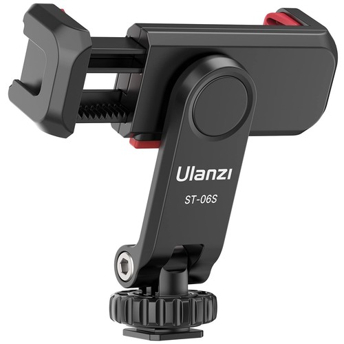 Phone Tripod Mount Holder for iPhone - ULANZI ST-06S Camera Hot 2 Cold Shoe P... - Picture 1 of 7