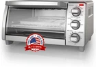 Horno Tostador Electrico De Acero Inoxidable Cocinero De Pizza Familiar, Blanco
