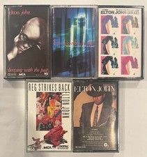 Elton John 5 Cassette Tape Lot Reg Strikes Back, Breaking Hearts, Greatest Hits