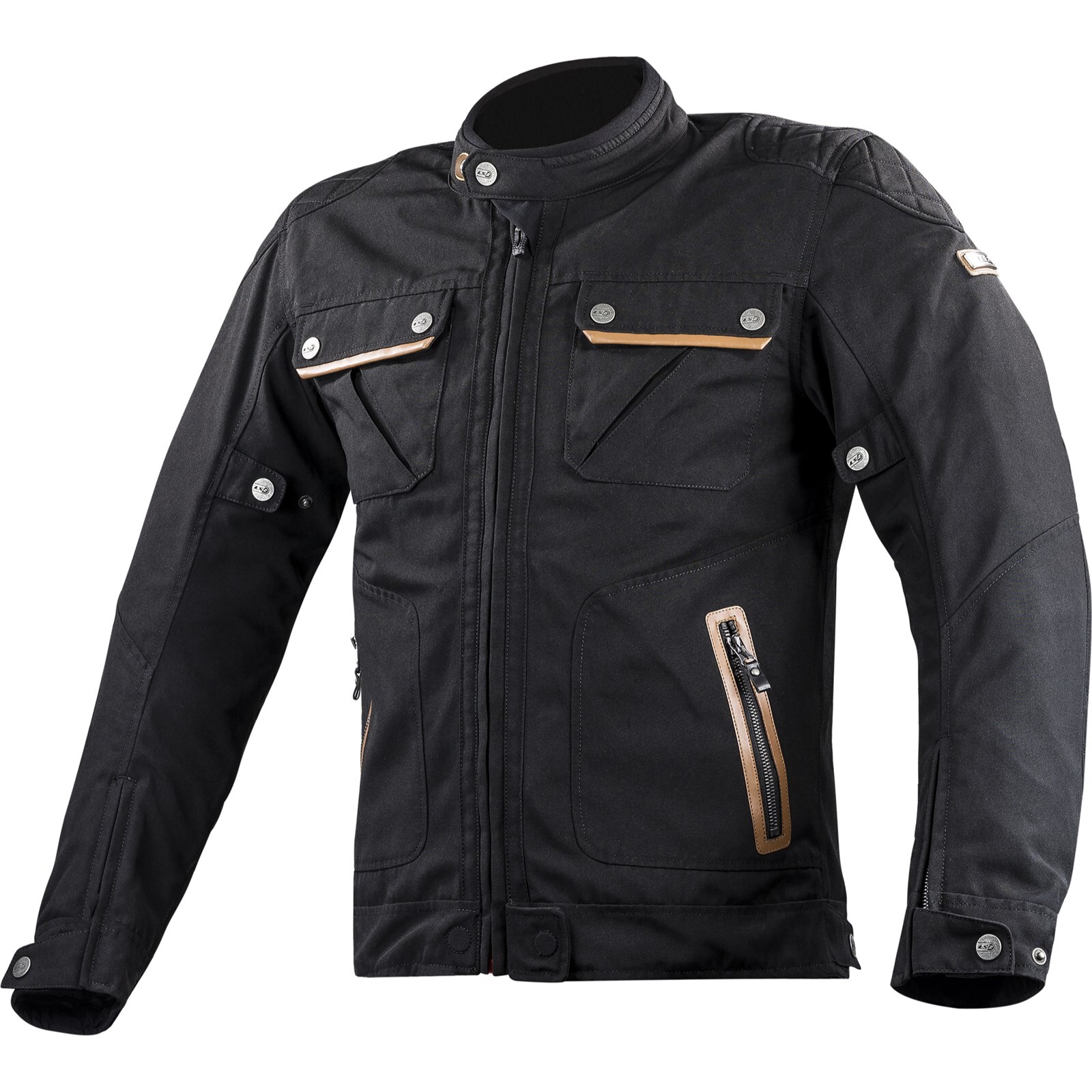 Hombre Chaqueta de Moto 3XL-LS2 Bala - Touring Vintage Chaqueta Encerada Negro