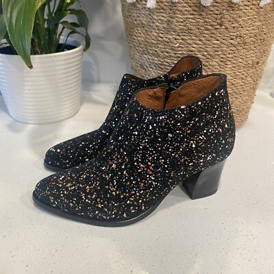 Eric Michael Splash Valley Vento Leather Boot Speckled Paint Women's 36/US 5.5-6