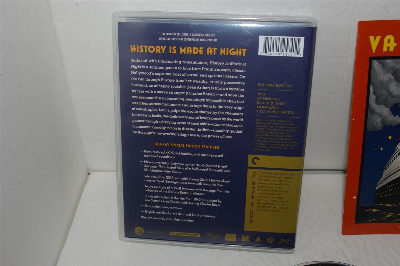 History is Made at Night (BluRay, 1937, Criterion Collection