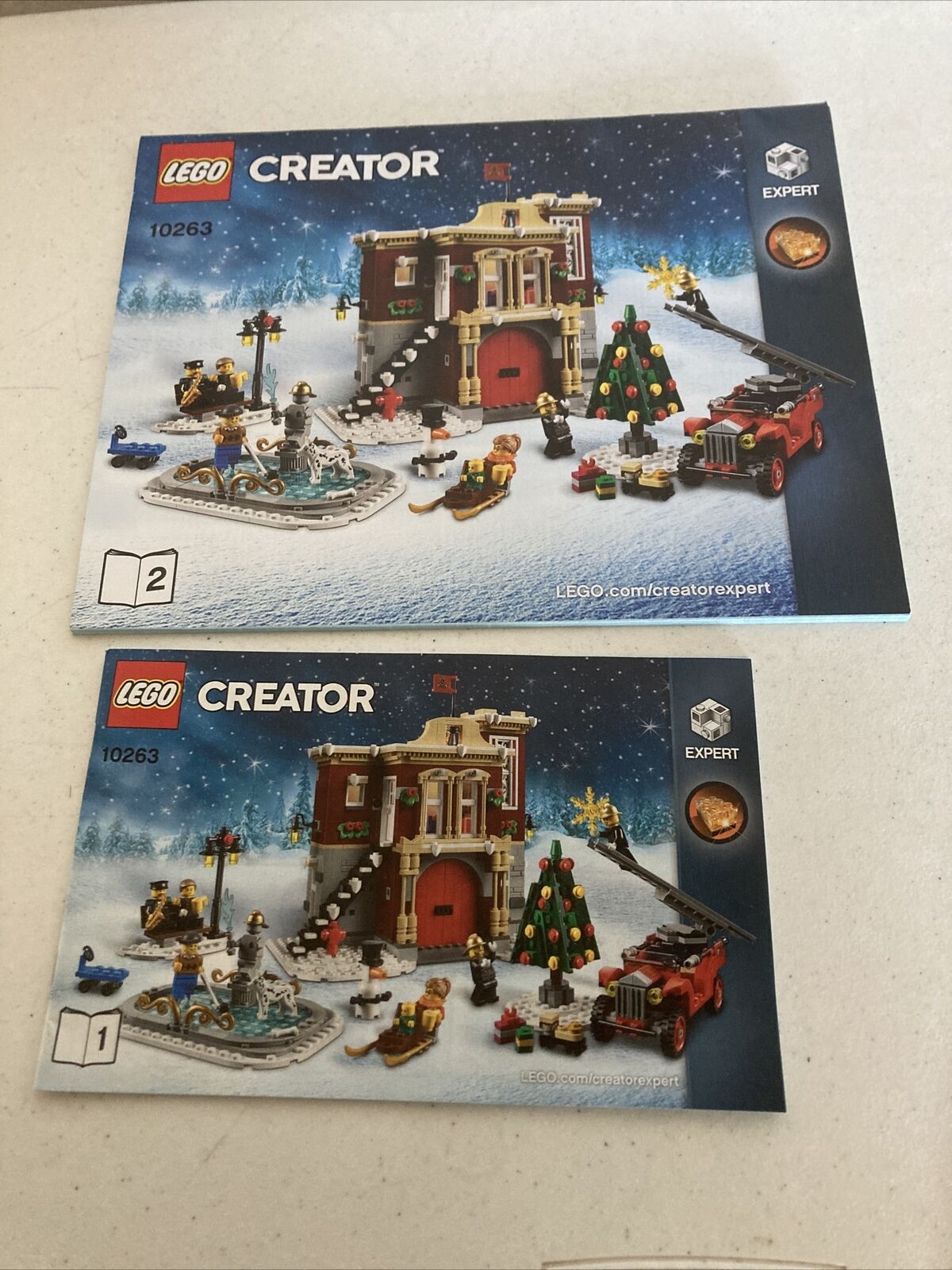 Lego Creator #10263 Instruction Manual ONLY Winter Village Fire station LOT 300