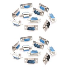 10 Pairs Db9 Male and Female Rs232 9 Pin Wire Solder Serial Port S7E6-