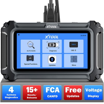 XTOOL D5S Four Systems OBD2 Scan Car Diagnostic Tools 16+ Resets Lifetime Free