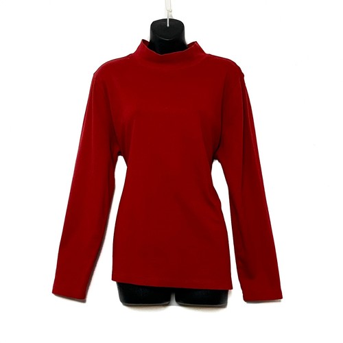 Long Sleeve Red Mock Turtleneck Size 