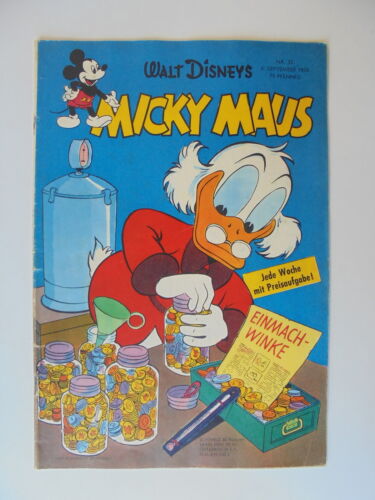 Micky Maus Walt Disney Nr.35 (1958) eingetütet & geboardet Zustand 2 - Bild 1 von 1