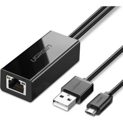 Externer Netzwerkadapter für Chromecast microUSB 100Mbps 1m Ugreen Adapter