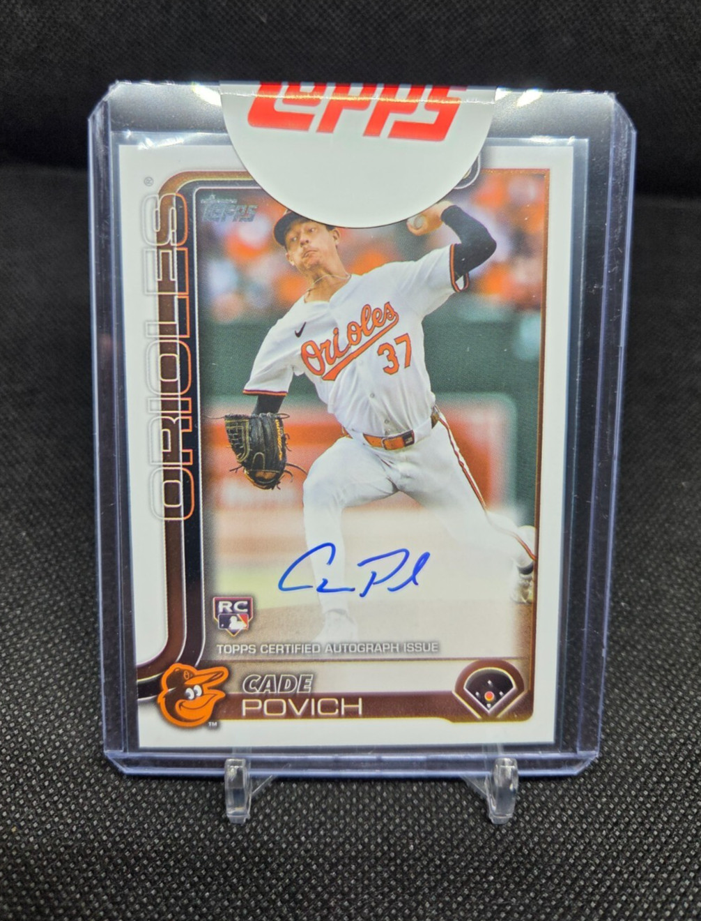 2025 Topps Flagship Real One Autograph Cade Povich Auto Orioles