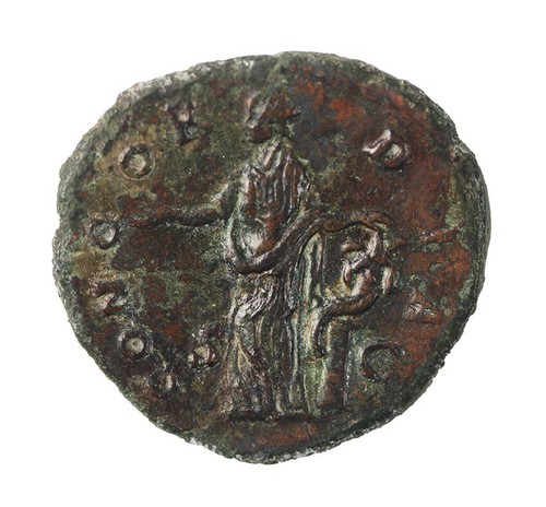 Marcus Aurelius as Caesar 161-180 AD, AE Dupondius ,ca.27 mm ,9,31 g.,XB2503 - Picture 2 of 2