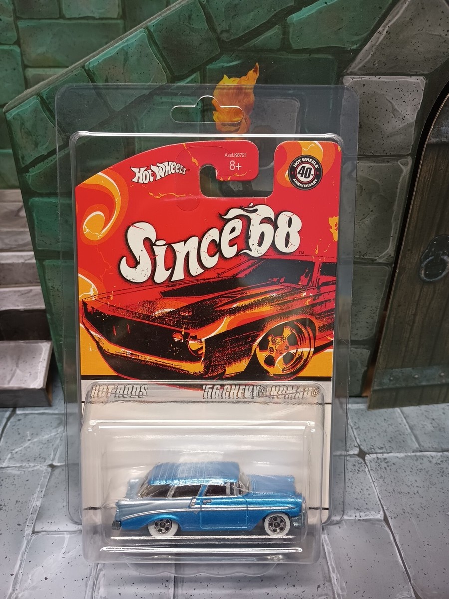 ホットウィール、'56 シェビーノマドの2台セット 2007 Hot Wheels Since 68 Hot Rods '56 Chevy Nomad Blue W