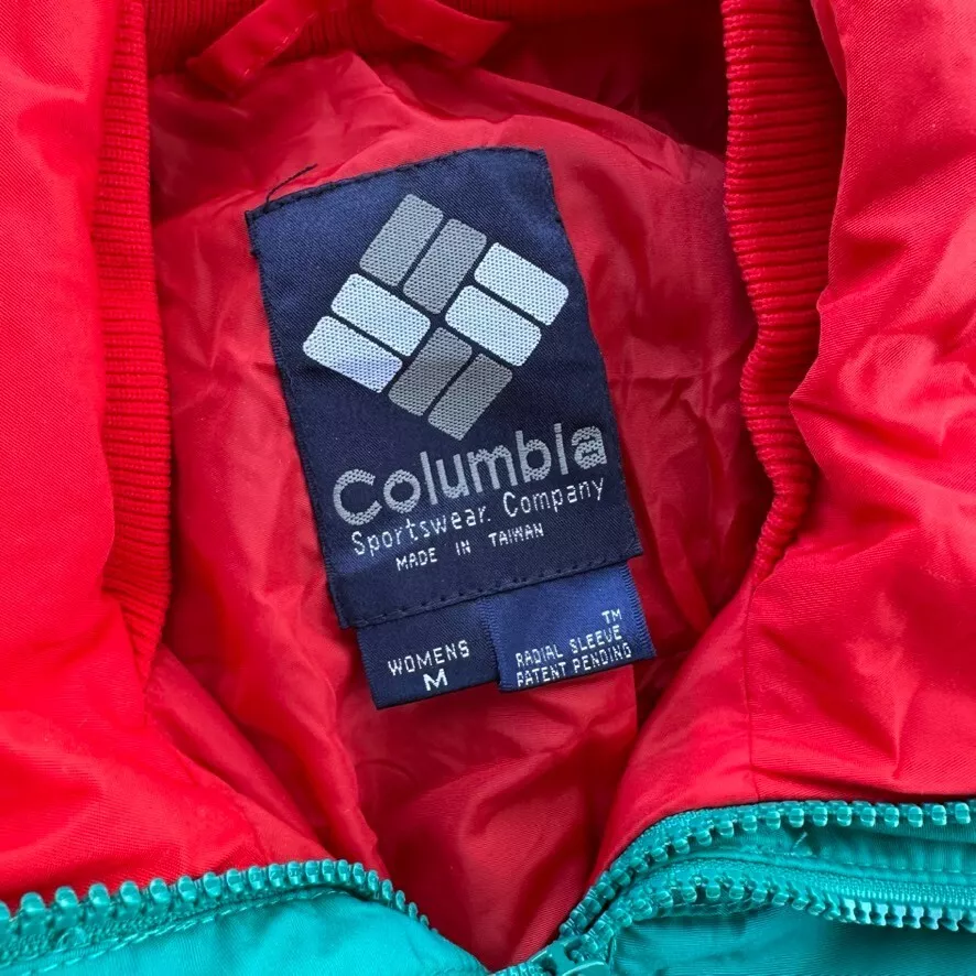 columbia ski suit one piece snowsuit snow bib vtg bugaboo 80s 90s 