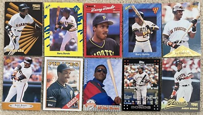 BARRY BONDS 10 Baseball Cards - Rare Vintage Premium Collectors Lot | eBay