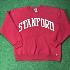 Vintage Stanford University College-Size Large Crewneck Pullover Sweatshirt
