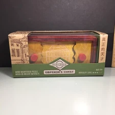 TRUE GENIUS Wood Puzzle Brain Teaser EMPEROR'S CHEST Ancient Artifacts Based NOB