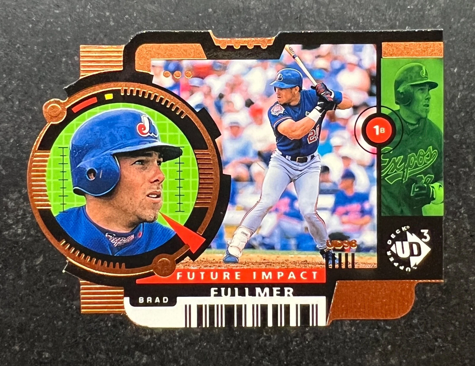 1998 UD3 Die-Cut Brad Fullmer #95 233/1000