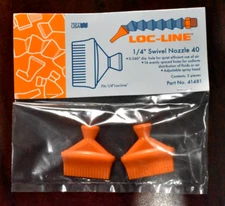 Loc-Line 1/4" Swivel Nozzle 40 (Fits 1/4" Loc-Line) Part No. 41481 (2 Pieces)