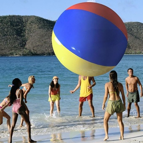 Giant Beach Ball - Inflatable Beach Ball Large Beach Ball Beach Volleyball UK- - Picture 4 of 8