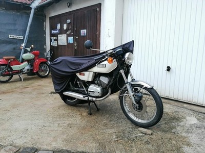 Full Garage Indoor Protective Blanket Cover Black for Yamaha RS 100 1976 - 1981