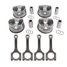 4x Kolben & Pleuelstange Für VW Audi Seat Sk...