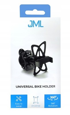 JML BMH-102 Universal Fahrrad-Telefonhalterung, schwarz, kompatibel