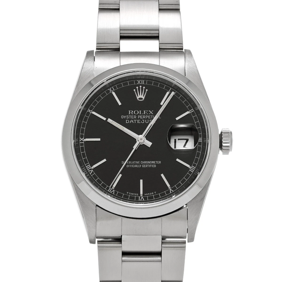 ROLEX Datejust 16200 black WATCH 676971