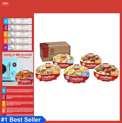 Microwave Meals Variety Pack 7.5 oz Tray Pasta Rice Chicken Dishes 5 Count