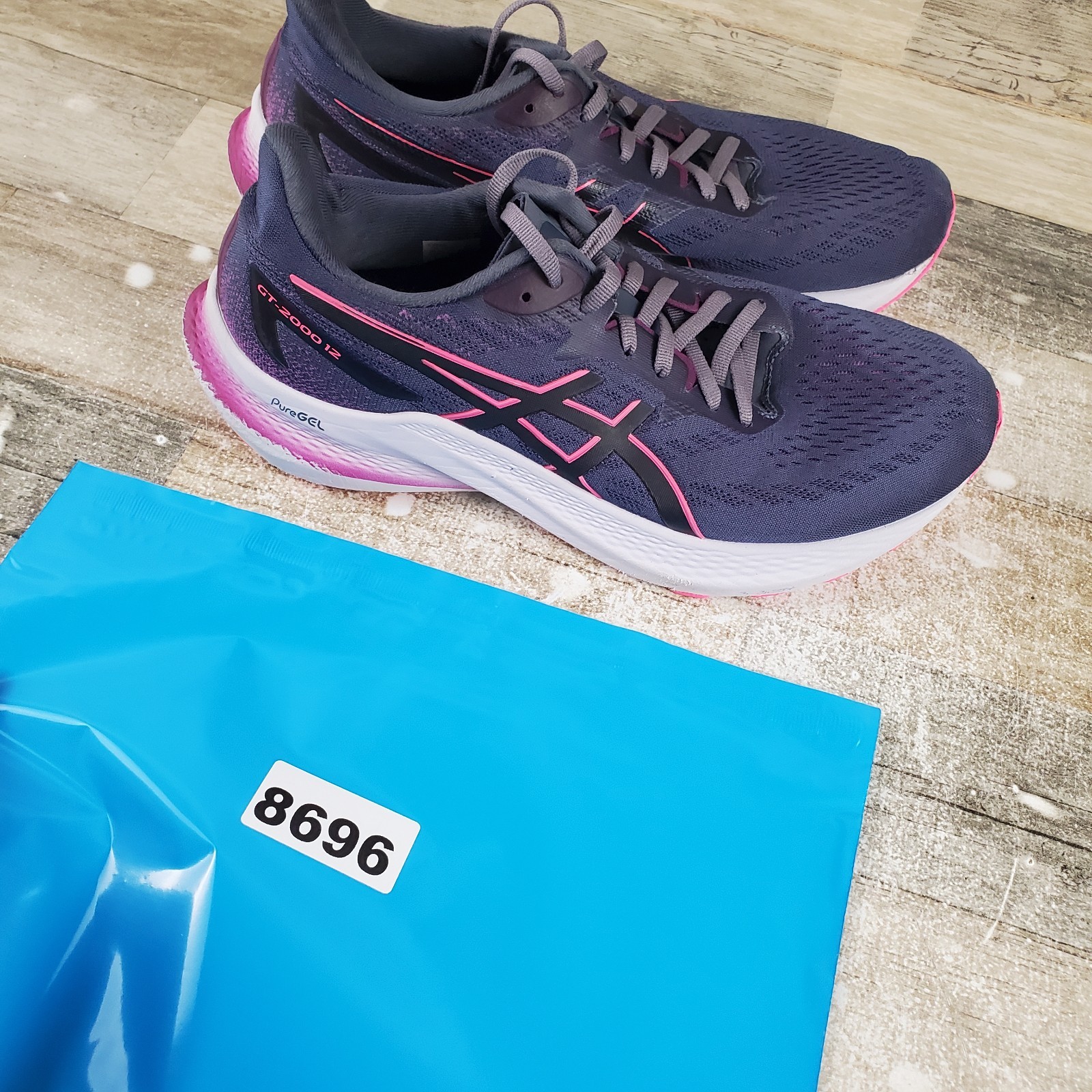 Asics GT-2000 12 Womens Shoes Sz 10 Running Athletic Blue White Pink Sneakers thumbnail 11