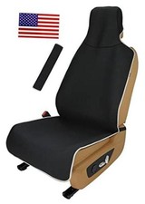 Waterproof Neoprene Car Seat Cover, Sweatproof Non-Slip Seat Protector, Black