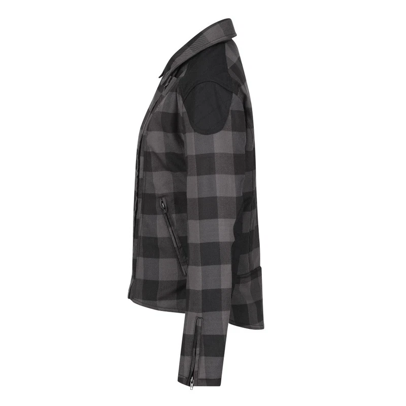 MotoGirl Jessie Flannel Lady Checked Grey, photo 6 of 10