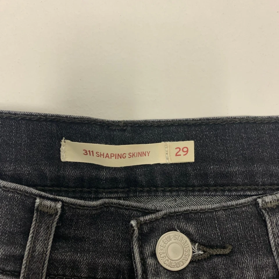 Levi's 311 Shaping Skinny Jeans Dark Wash Stretch Women Size UK 10 - Image 4 of 4