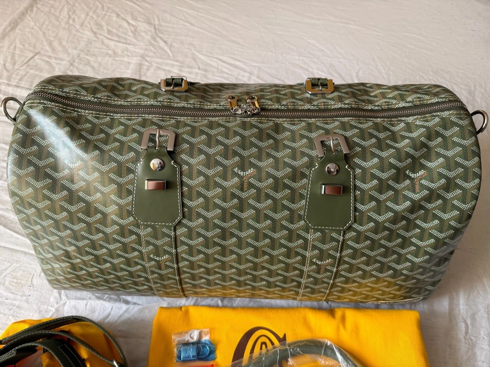 Goyard Boston 50 Duffle Bag Khaki - Image 3 of 4
