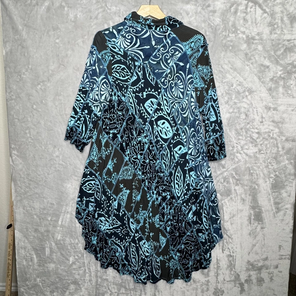 Lotustraders платье женщин один размер богемное пэчворк кнопка карманы Langenlook - Изображение 2 из 4