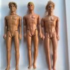 Mattel Barbie Ken Rooted Hair Nude Dolls Lot of 3 Vintage