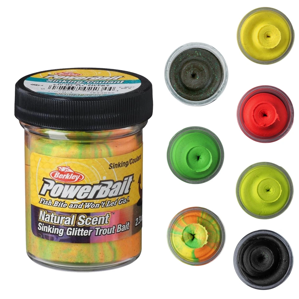 Berkley Powerbait affondante glitter pasta di trota affondamento trota esca 50 g lavandino