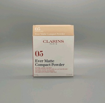 Clarins: Ever Matte Compact Powder/Mattierender Kompaktpuder-05 Medium Deep- 10g