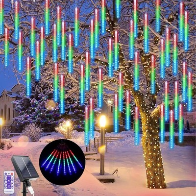 Solar Lichterkette 240 LEDs wasserdicht 30cm Meteor Regen LED Lichter für Deko