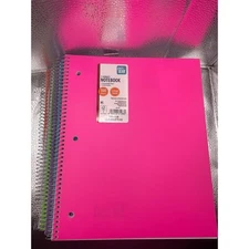 NEW Pen+Gear College Ruled Poly 1-Subject Notebook