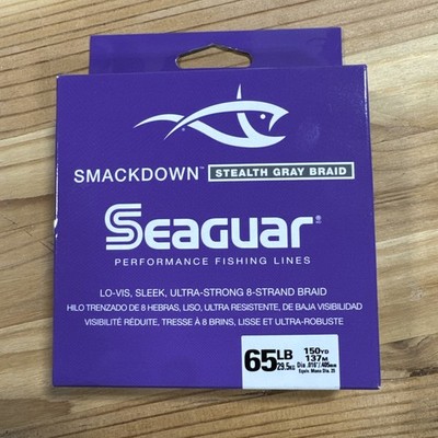 Seaguar Smackdown Stealth Gray 65lb Braid 150 yard - FAST SHIPPING!