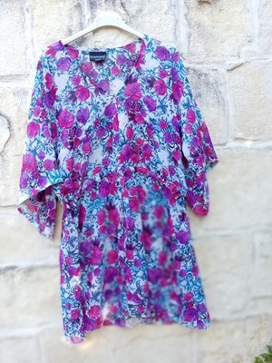    KleidTunika Designer Riva Fiorita Italy Bluse  Minikleid Sexy  