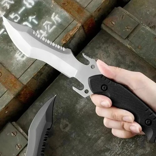 Fighting Combat Tactical Assault Knife Stainless Steel Fighter Self Defense - Bild 6 von 17