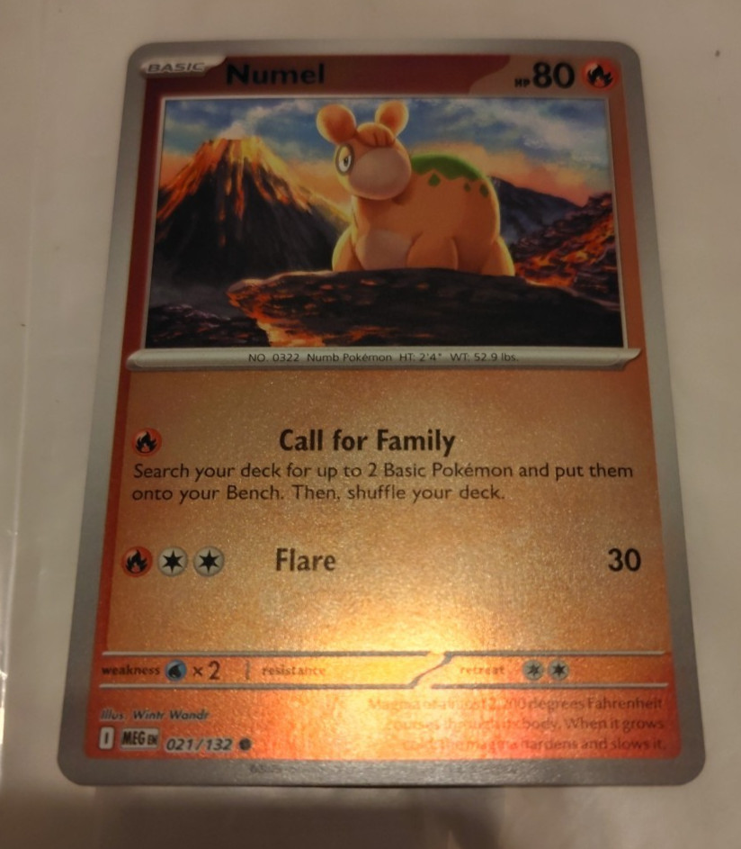 Numel 021/132 Mega Evolution 2025 Reverse Holo Common Near Mint