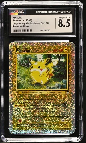CGC 8.5 Pikachu 2002 Legendary (Collection) 86/110 Reverse Holo Pokemon Card