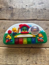 Vintage selten Chicco Musik Tier Bauernhof musikalische Aktivität Tastatur Lernspielzeug