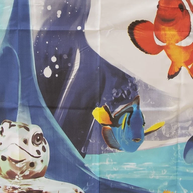 Under the Sea Selfie Shower Curtain with 12 Hooks, 70" x 70" - Image 2 of 4