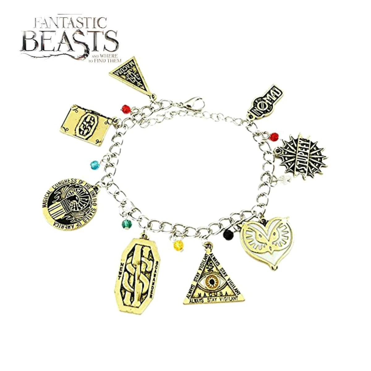 Fantastic Beasts Fashion Novelty Charm Bracelet Movie Film Series