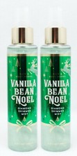 2 Bath Body Works VANILLA BEAN NOEL Diamond Shimmer Mist Fragrance Spray 4.9 oz