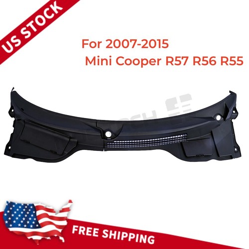 Juego para Mini Cooper R57 R56 R55 2007-15 limpiaparabrisas ventilación capó cubierta rejilla - Imagen 1 de 13