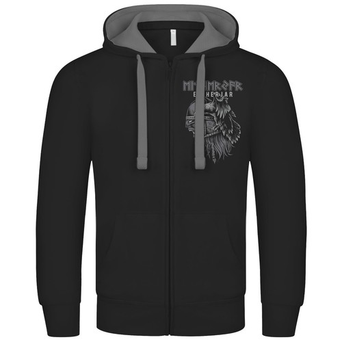 Herren Kapuzenjacke Blutadler Wikinger odin thor germanen rune kelten walhalla - Bild 10 von 10